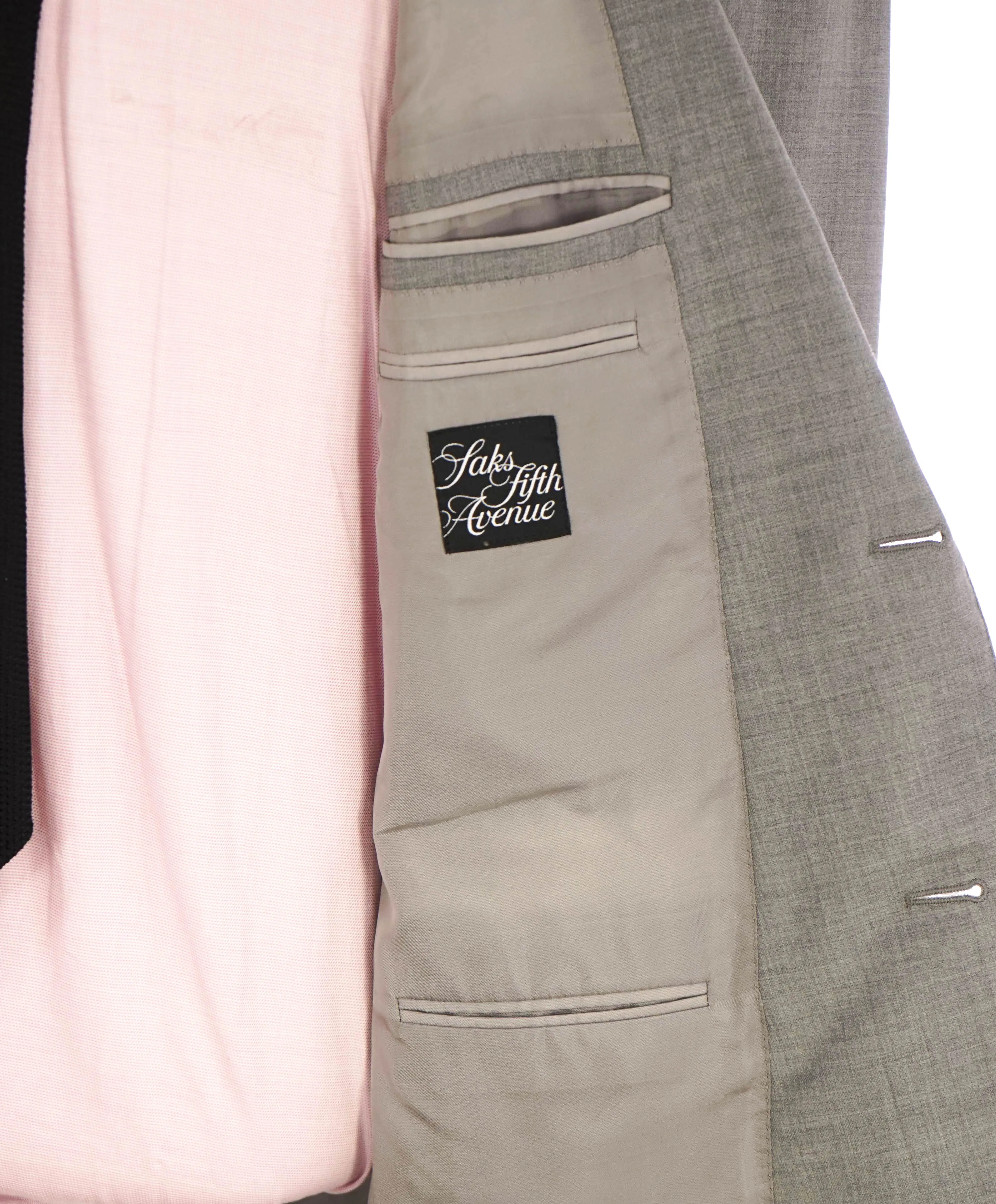 $3,495 ERMENEGILDO ZEGNA -"TROFEO" Light Gray Solid Blazer - 42R