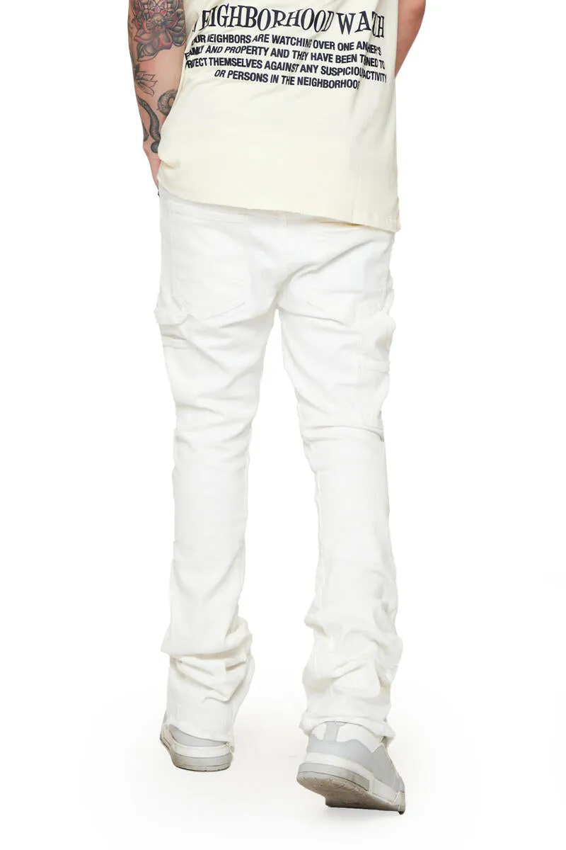6th NBRHD WUADLUPE DENIM STACKED (WHITE)