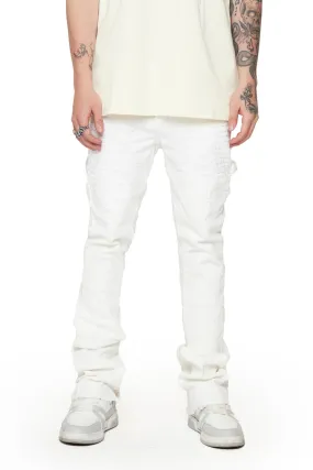 6th NBRHD WUADLUPE DENIM STACKED (WHITE)