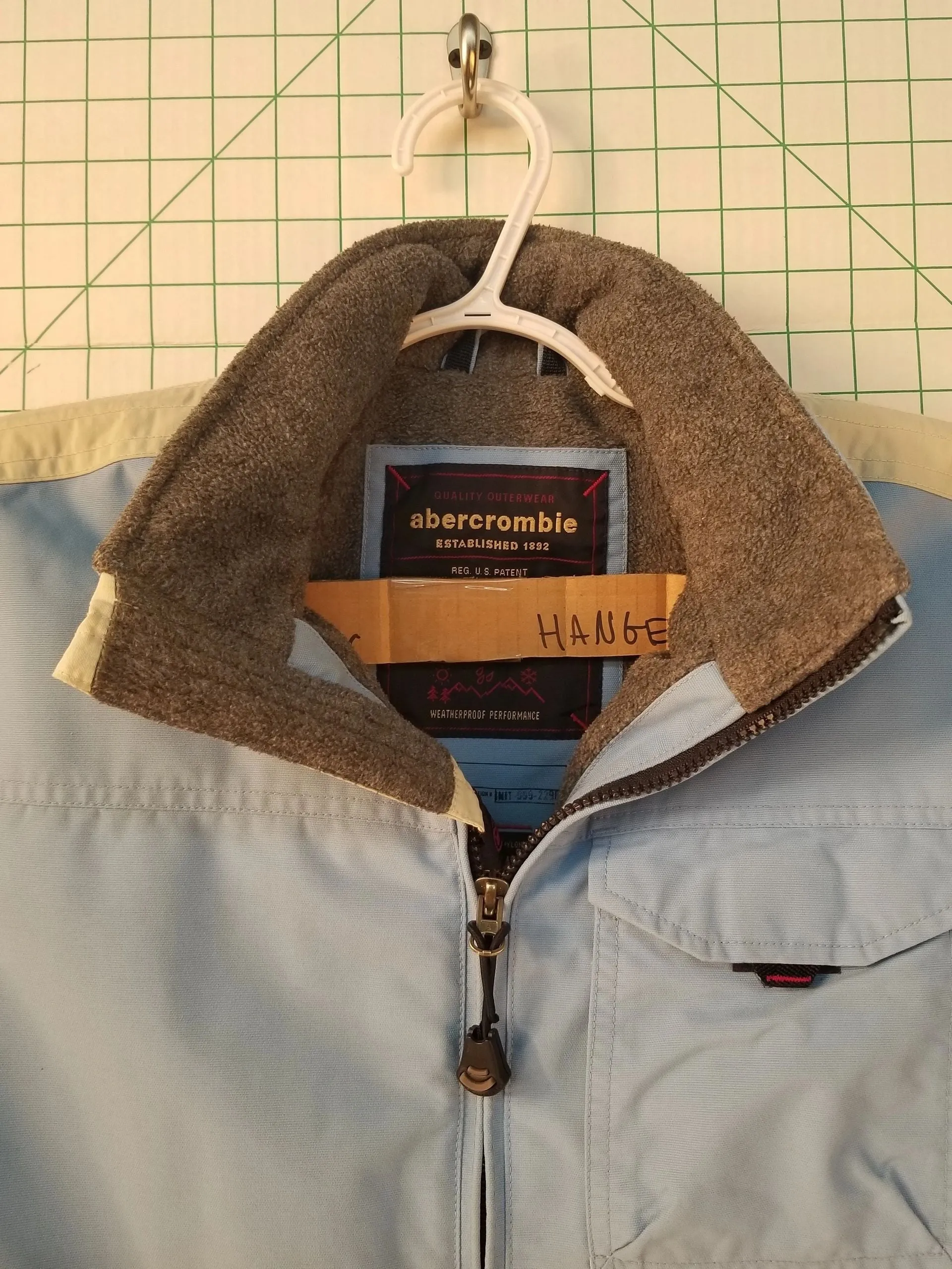 Abercrombie Zip-up Jacket Light Blue L