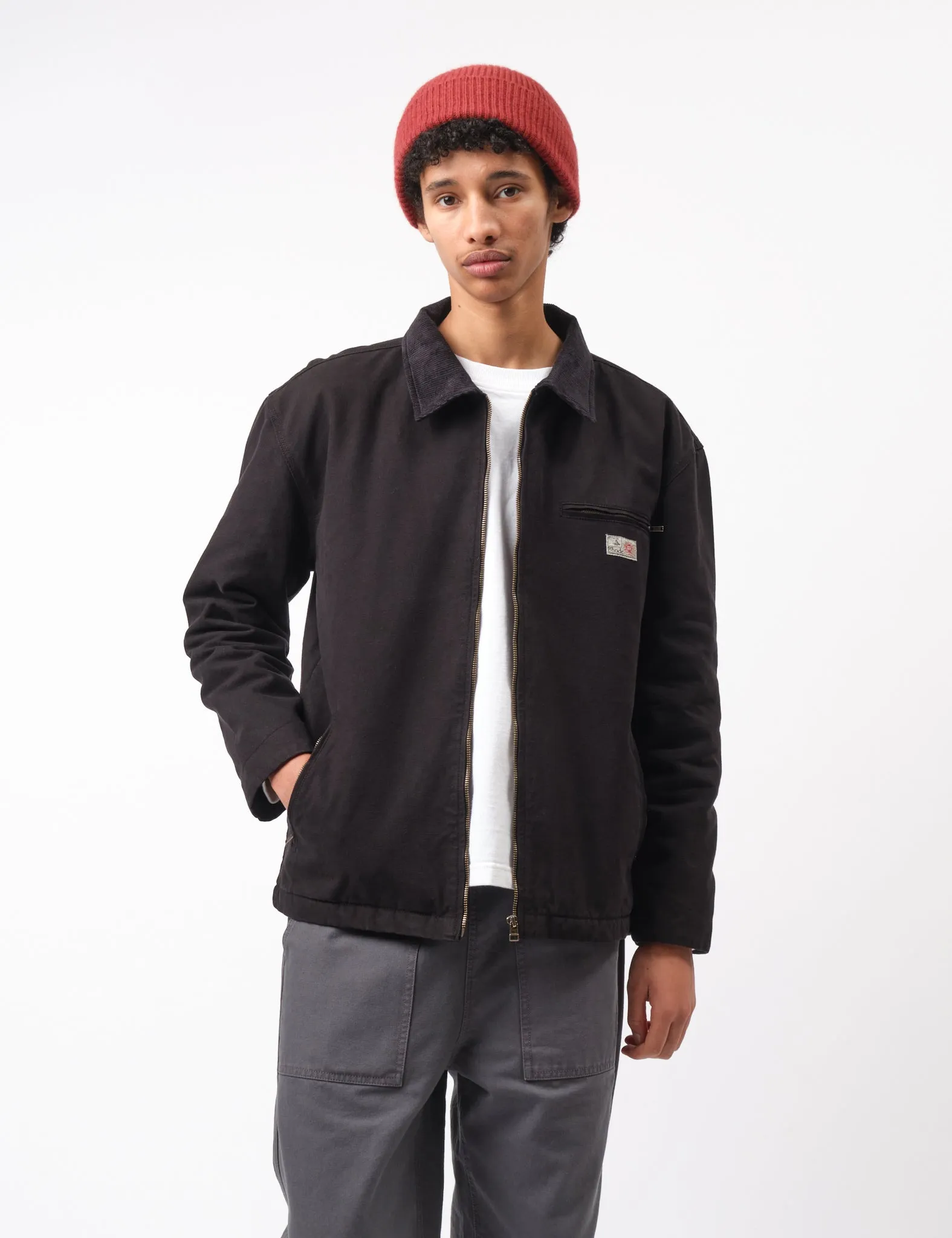 Bhode Mechanics Jacket Canvas (Insulated) - Washed Black
