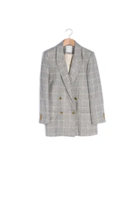 Blazer à carreaux