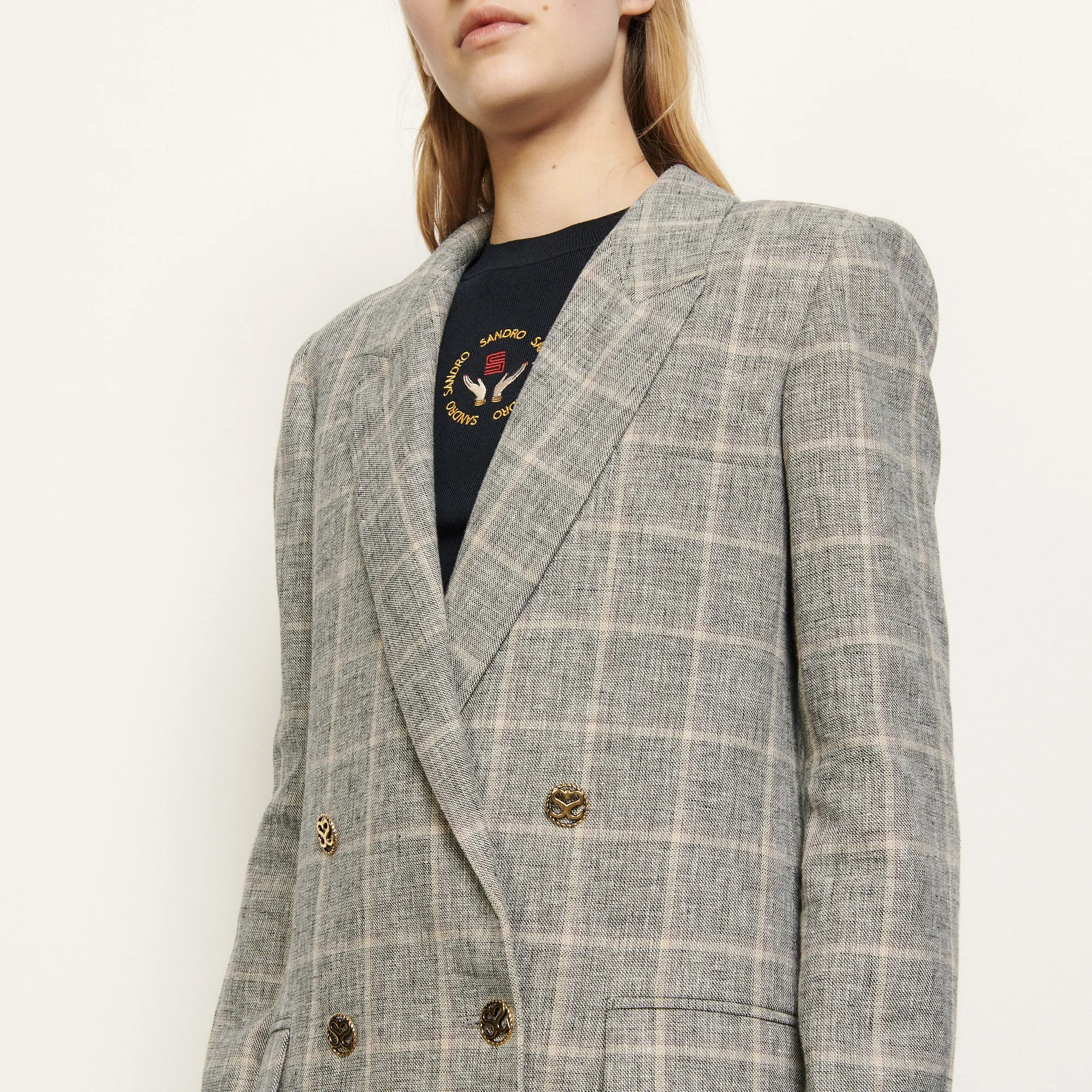 Blazer à carreaux