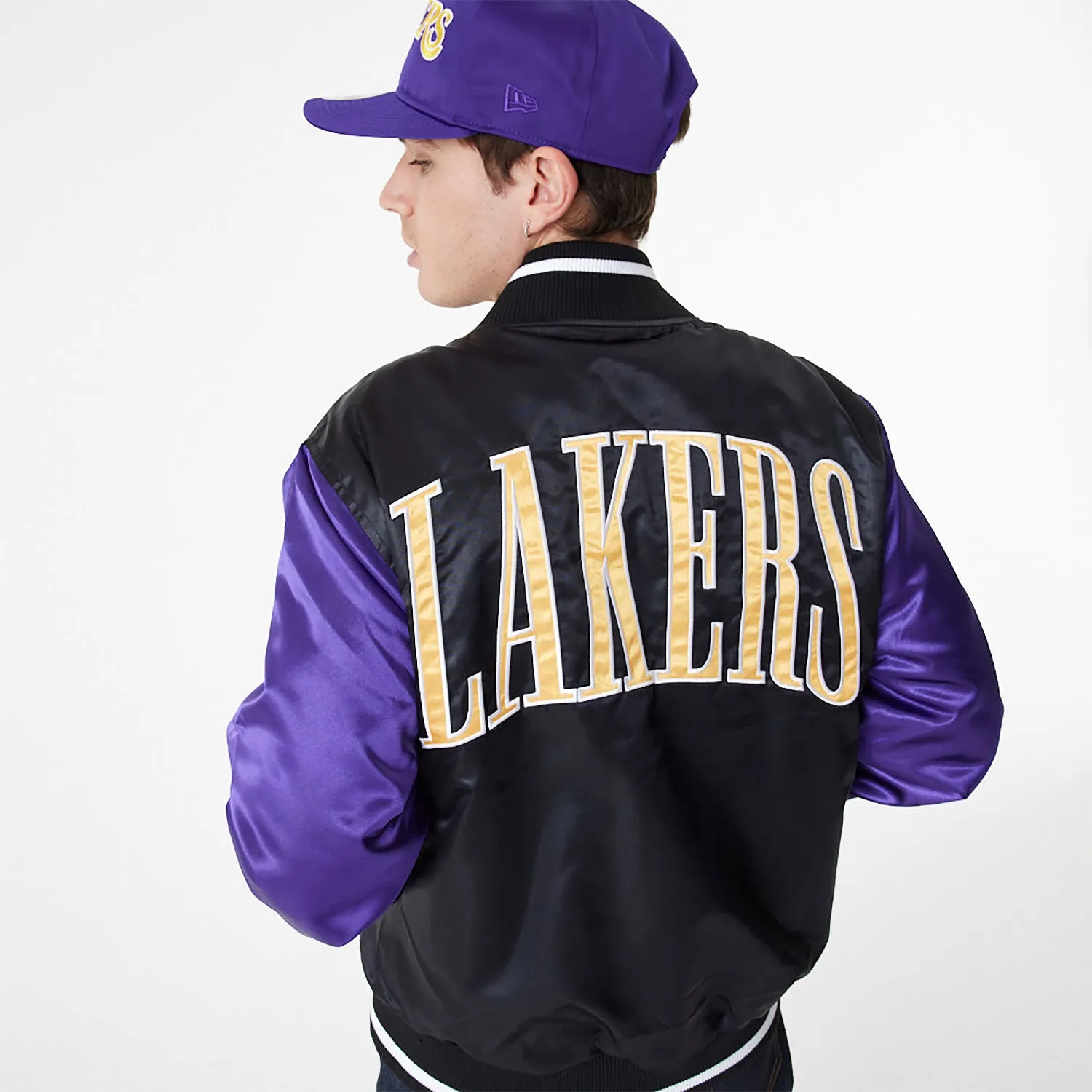 BOMBER LA LAKERS NBA SATIN