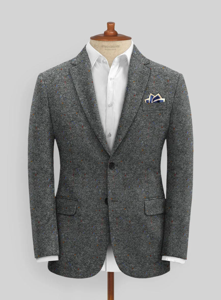 Caccioppoli Donegal Gray Tweed Jacket