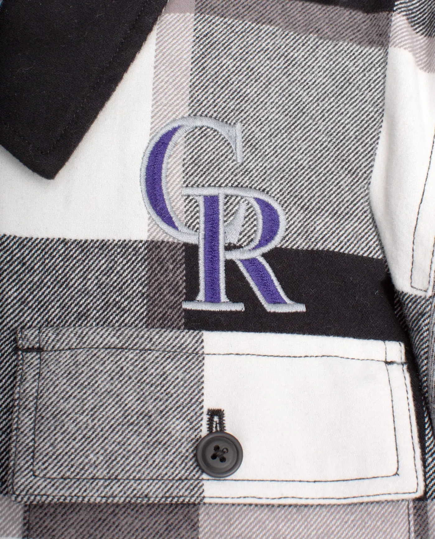 Colorado Rockies Cotton Flannel Full-Snap Jacket