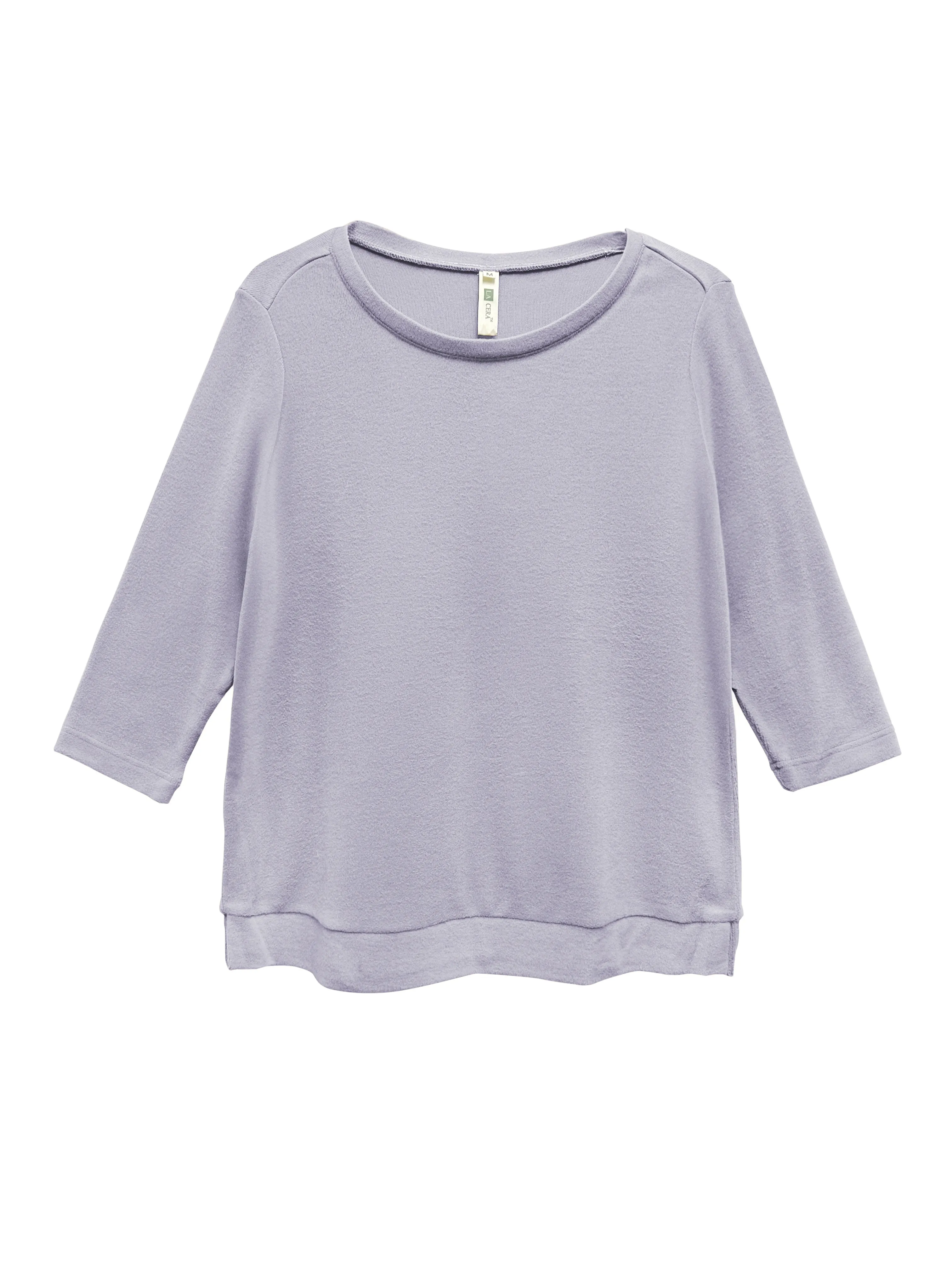 Comfort Luxe Collection Cozy Knit Crew Neck Tee