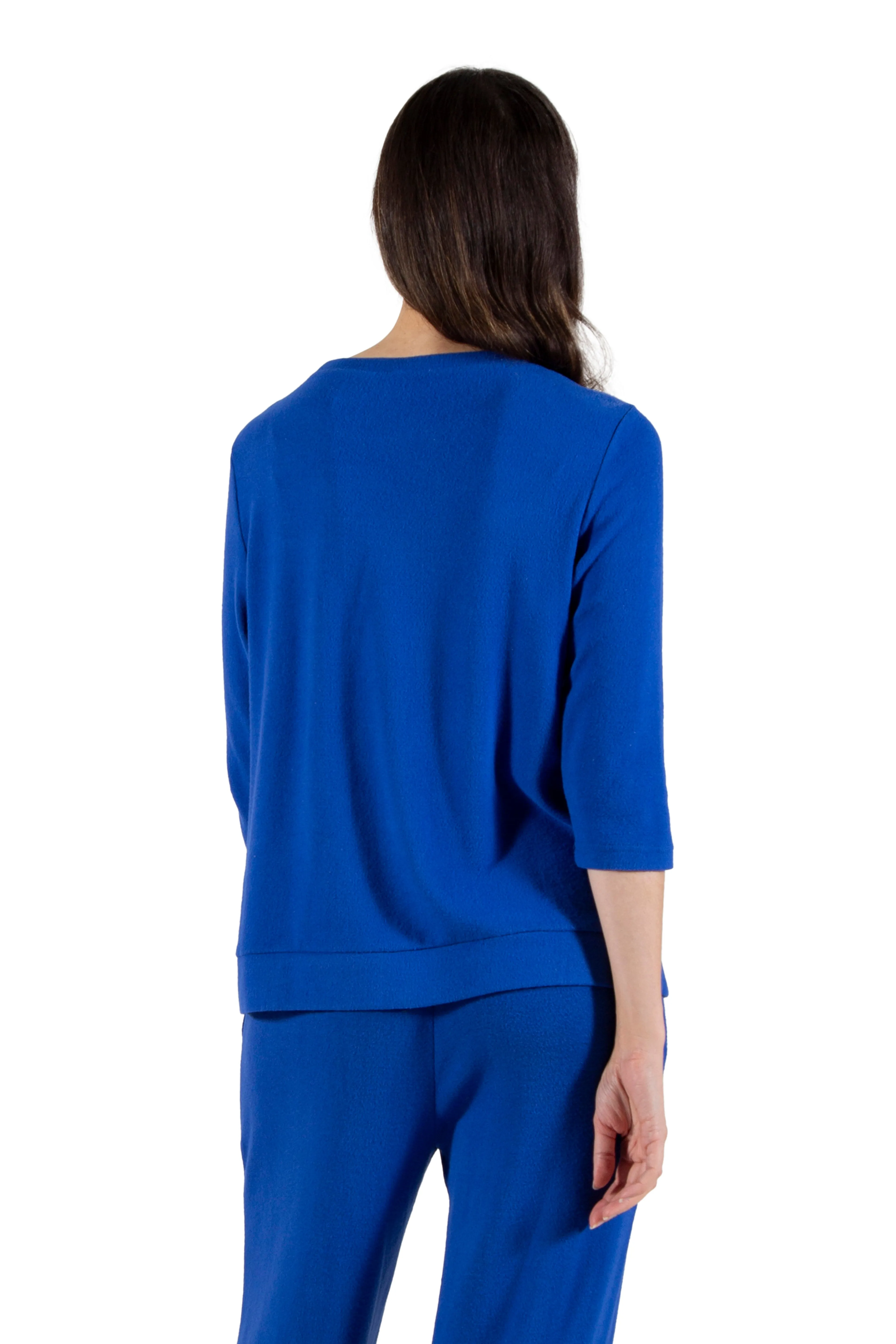 Comfort Luxe Collection Cozy Knit Crew Neck Tee