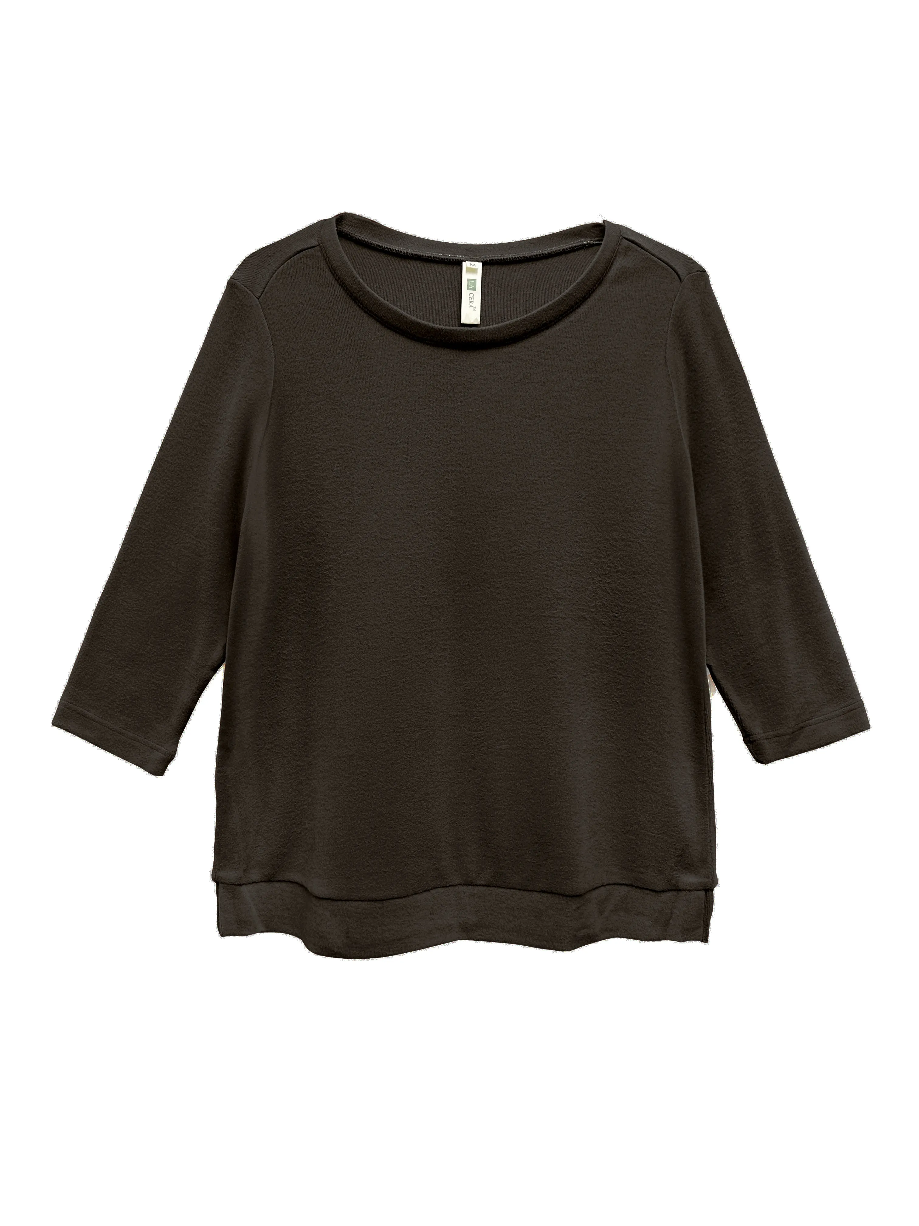 Comfort Luxe Collection Cozy Knit Crew Neck Tee