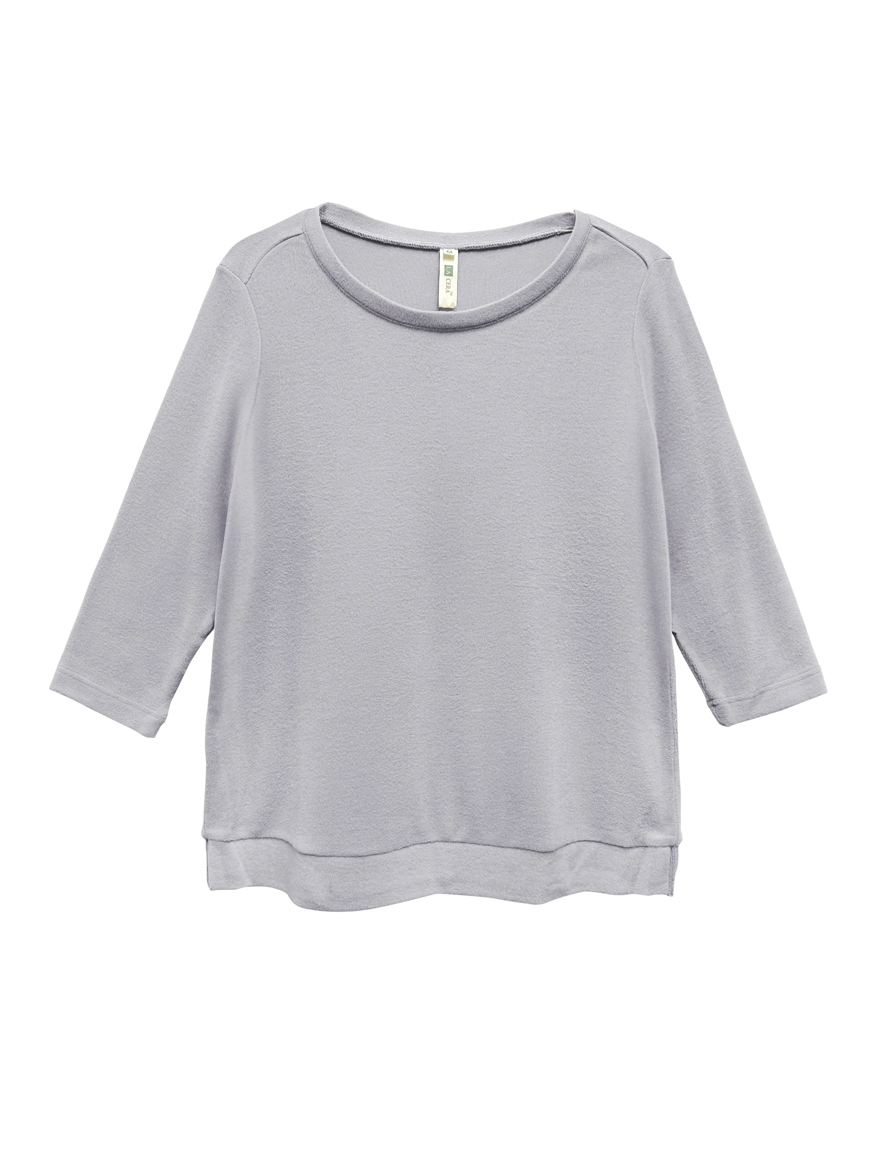 Comfort Luxe Collection Cozy Knit Crew Neck Tee