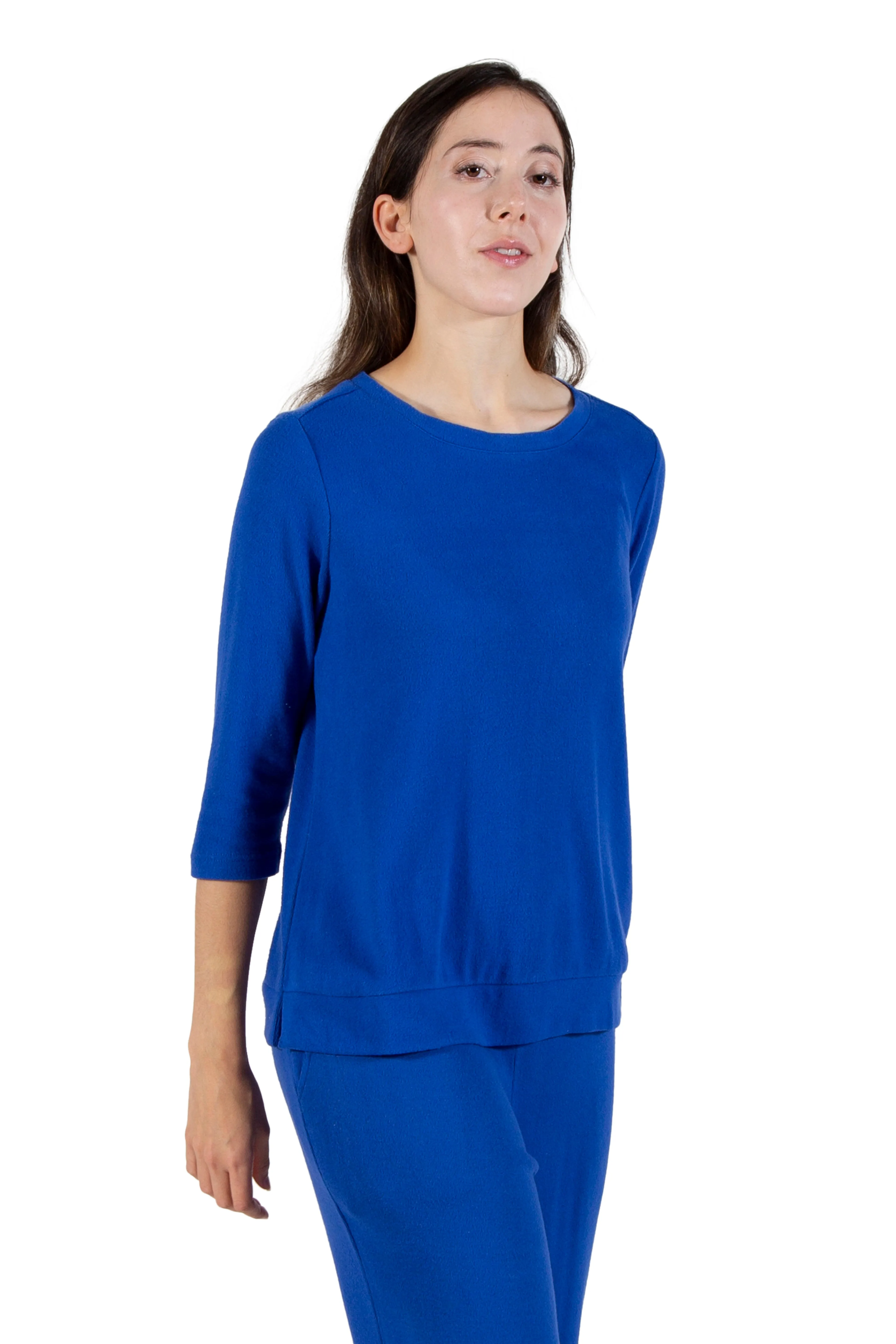 Comfort Luxe Collection Cozy Knit Crew Neck Tee