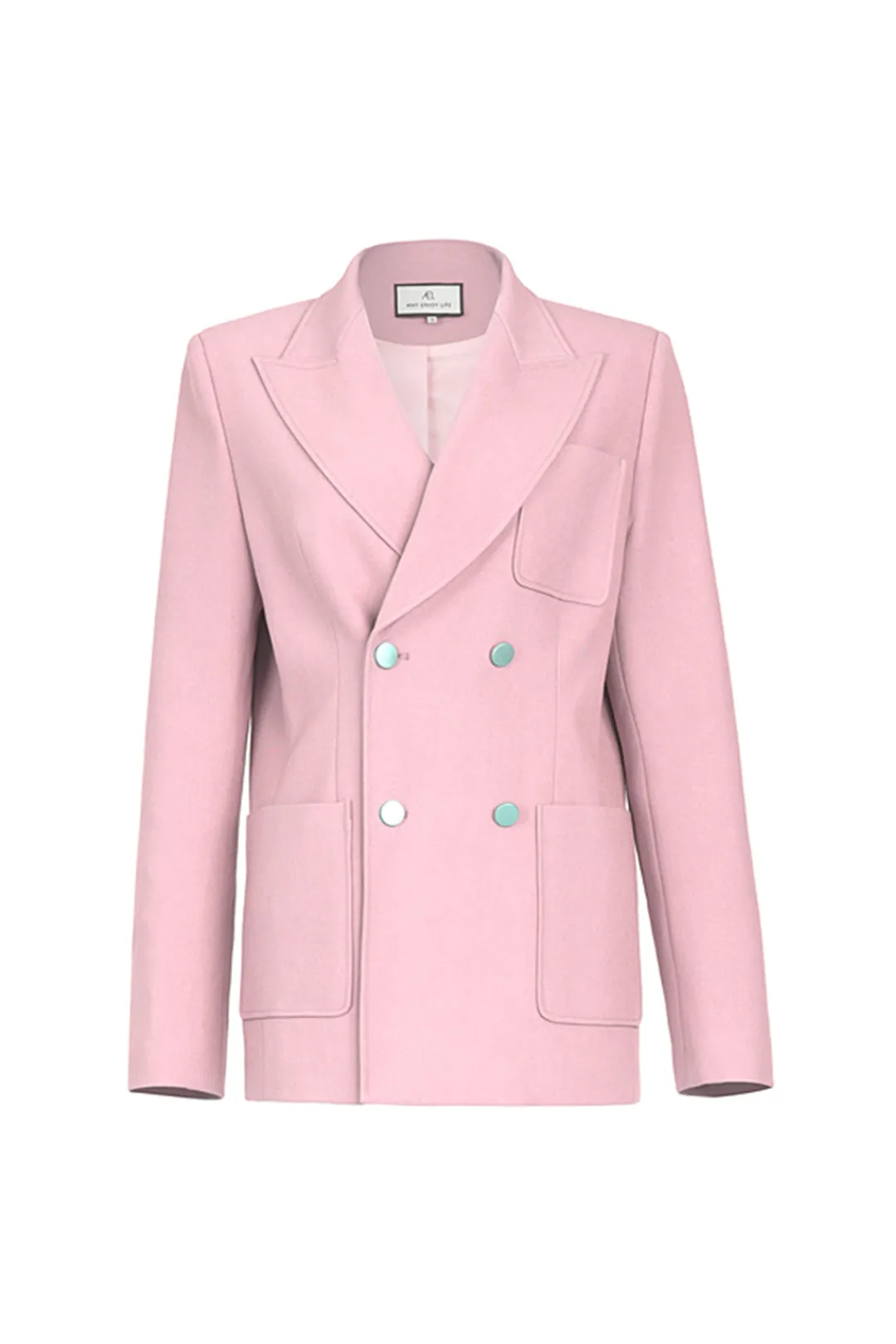Double-breasted fashion jacket | Medium fashion coat | Casual fashion jacket