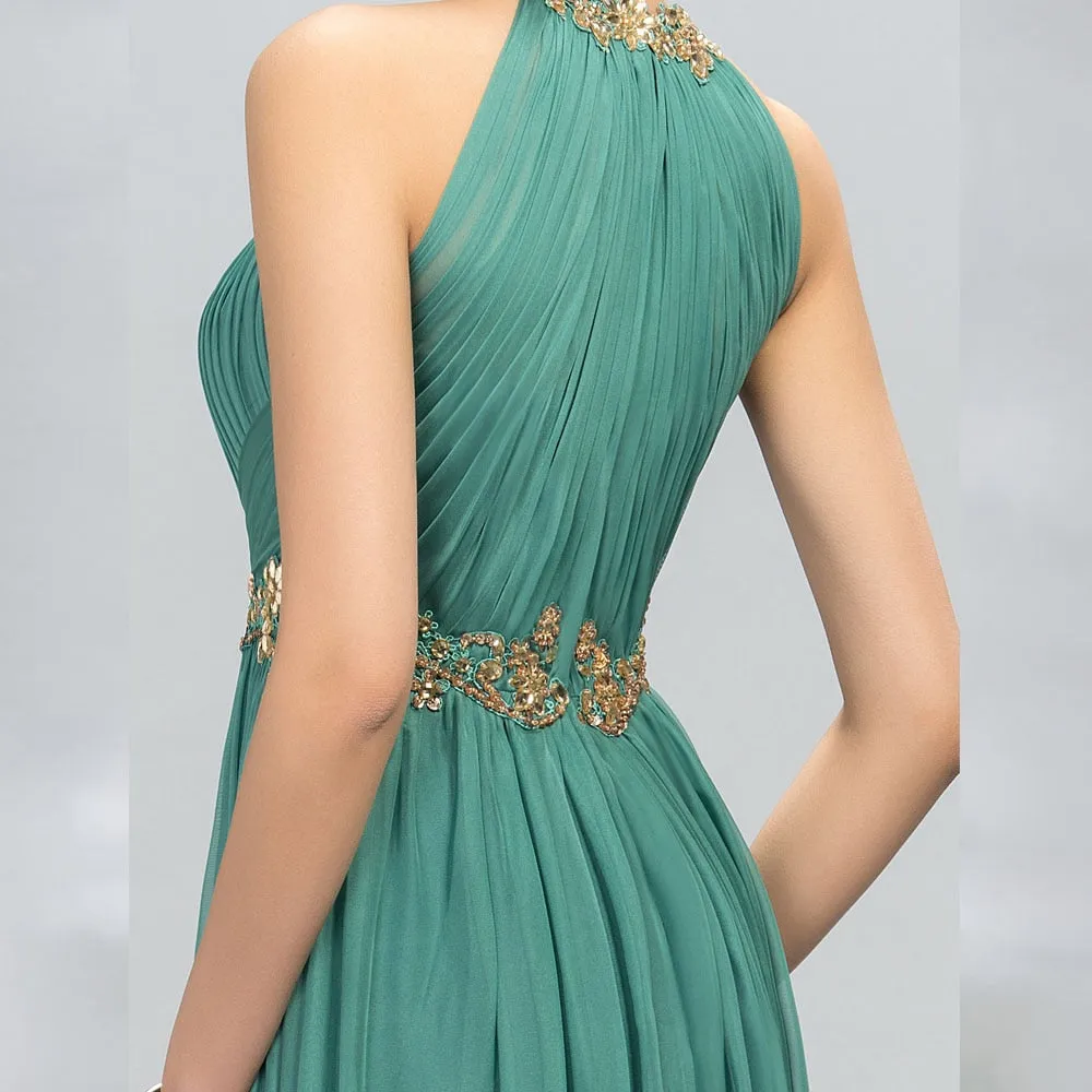 Halter Beading Arabian Party Dress