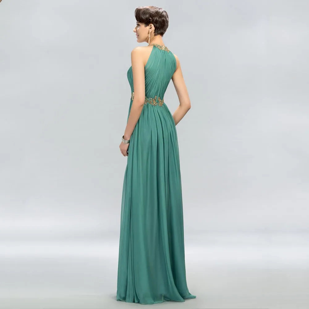 Halter Beading Arabian Party Dress