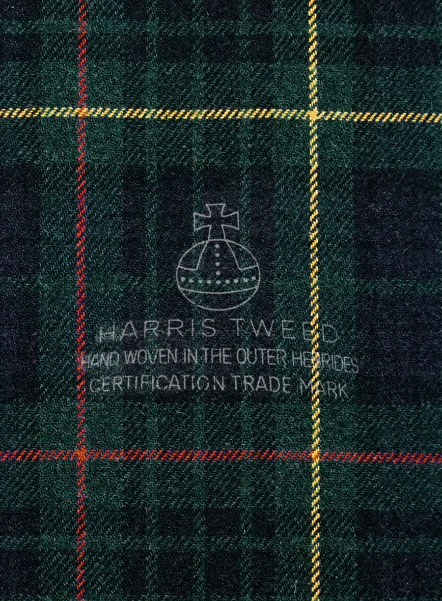 Harris Tweed Dark Green Tartan Jacket