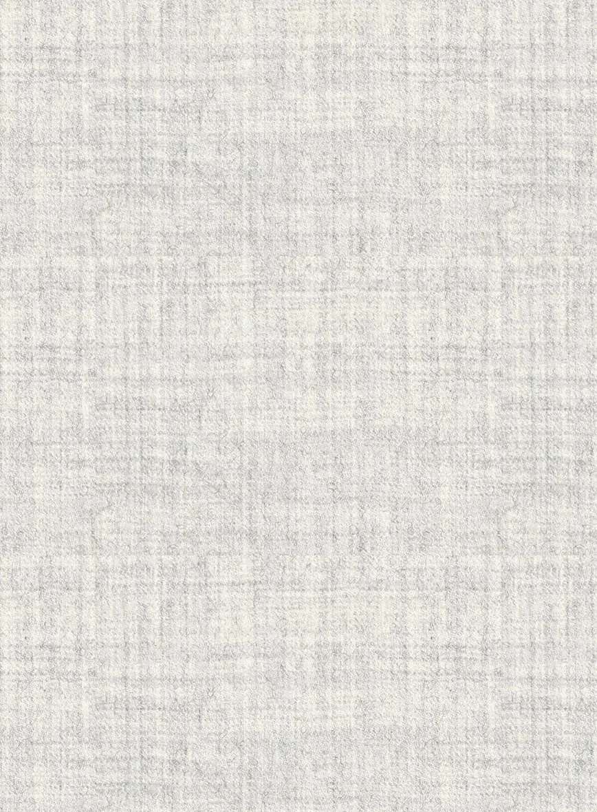 Italian Aime Ivory Gray Wool Jacket