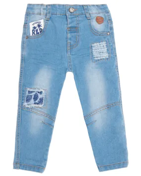 Jeans Richard Bebé Denim celeste Black and Blue