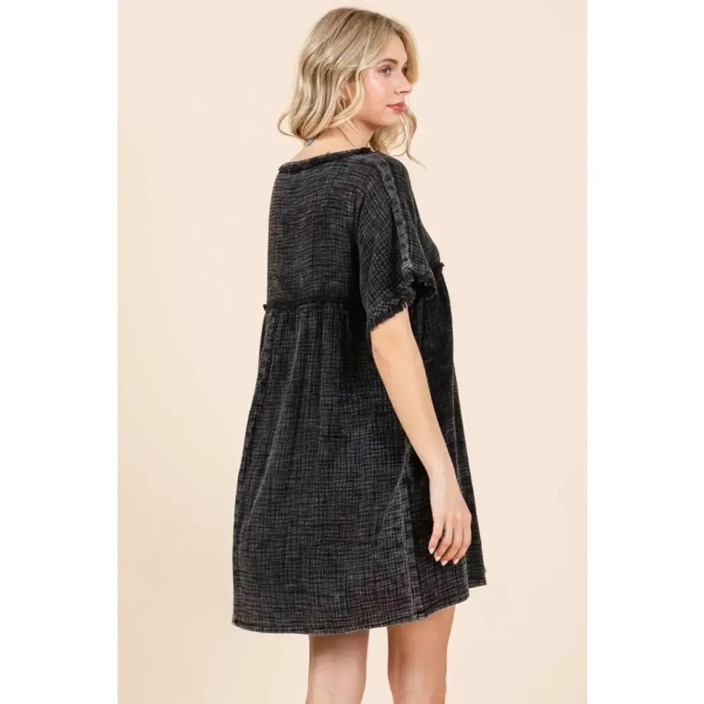 Luxury Fashion for Women Culture Code Babydoll Dress with Pockets