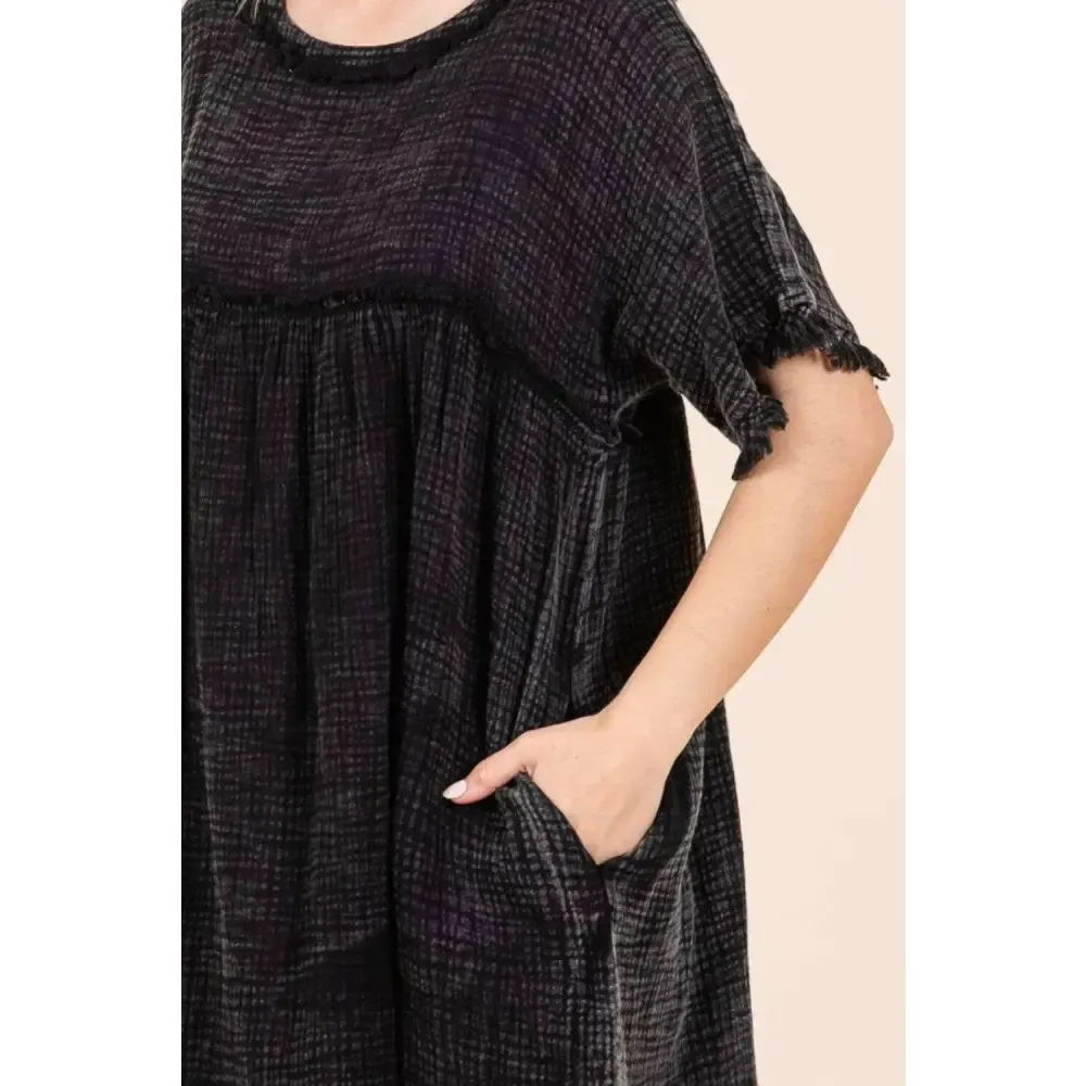 Luxury Fashion for Women Culture Code Babydoll Dress with Pockets