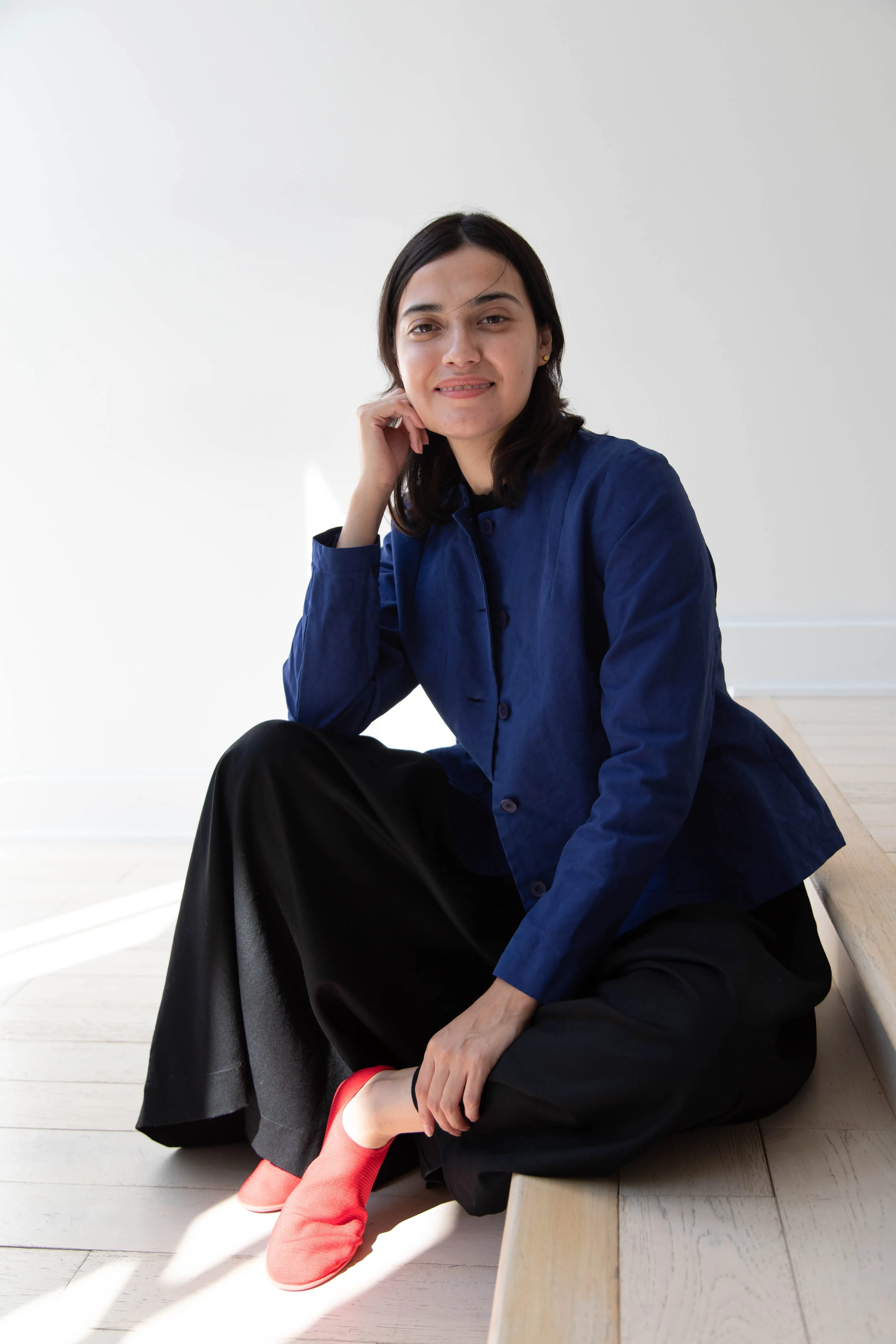 Manuelle Guibal | Veste Yizic in Oceanic