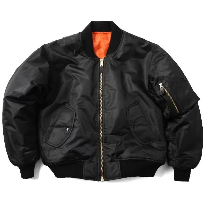 Men's Casual Zip-up Bomber Jacket with Ribbed Collar and Cuffs | Ideal for Autumn/Winter