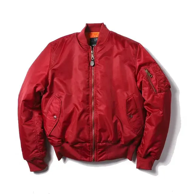 Men's Casual Zip-up Bomber Jacket with Ribbed Collar and Cuffs | Ideal for Autumn/Winter