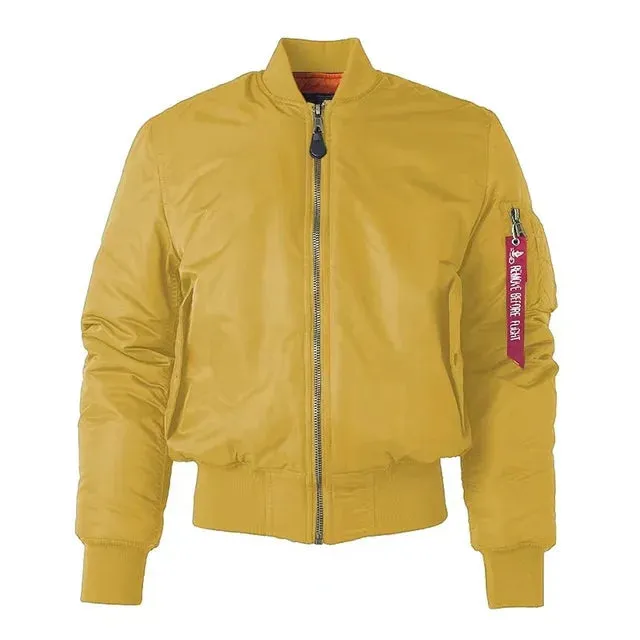 Men's Casual Zip-up Bomber Jacket with Ribbed Collar and Cuffs | Ideal for Autumn/Winter