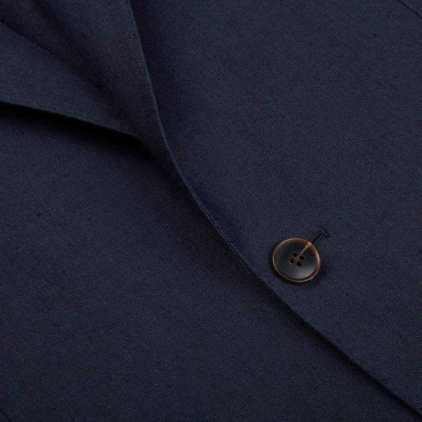Navy Blue Pure Linen Suit Jacket