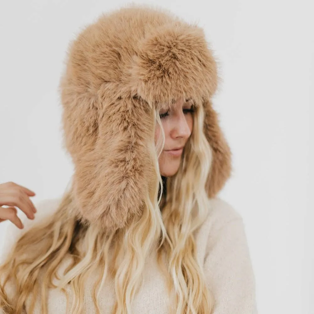 Pretty simple Bonnie Bomber Faux Fur Winter Hat