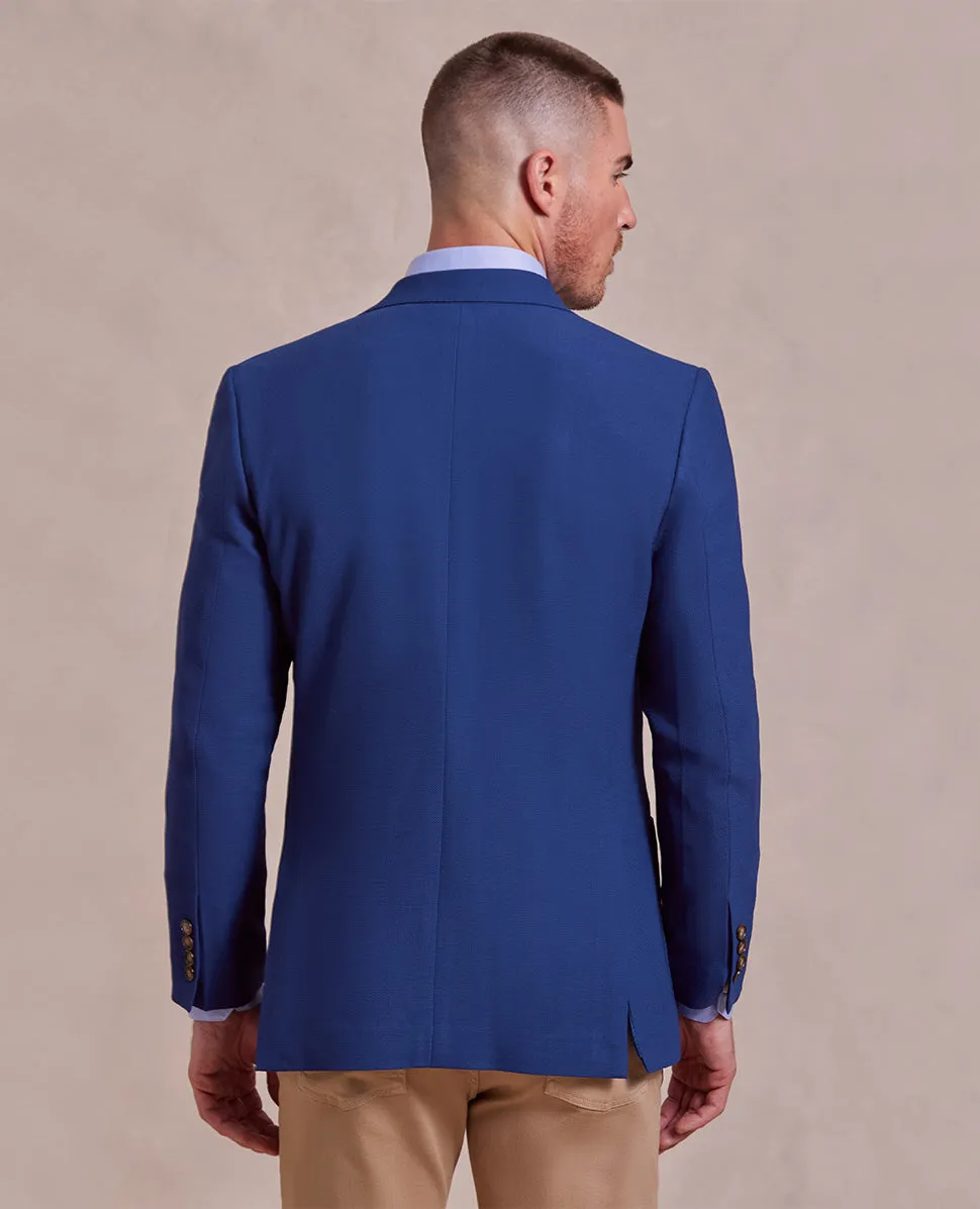 The Cameron - Stretch Semi Plain Jacket - Blue