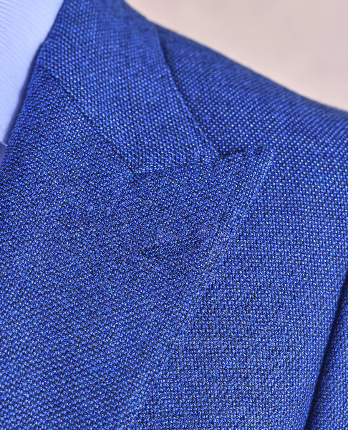 The George - Luxe Textured Soft Jacket - Blue