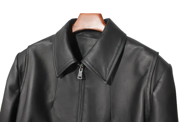 Womens Everly Genuine Lambskin Leather Bomber Jacket